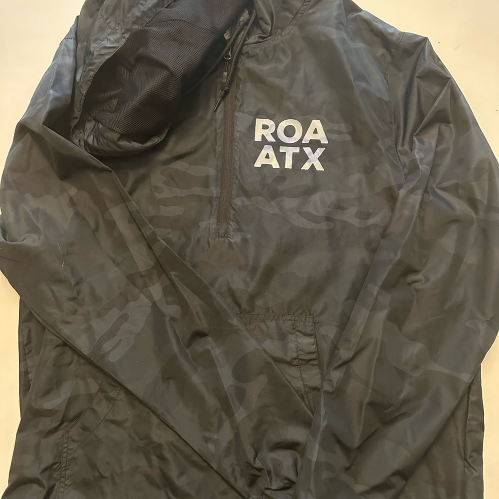 Black ROA Windbreaker Jacket